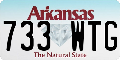 AR license plate 733WTG