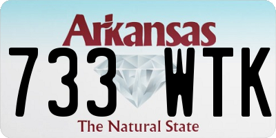 AR license plate 733WTK
