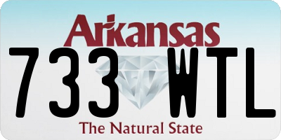 AR license plate 733WTL