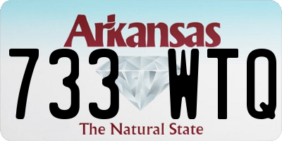 AR license plate 733WTQ