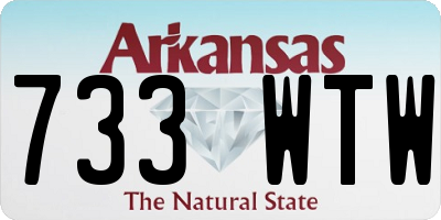 AR license plate 733WTW