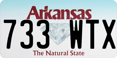 AR license plate 733WTX