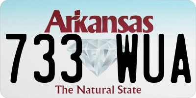 AR license plate 733WUA