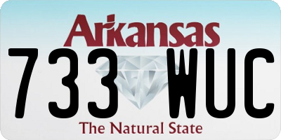 AR license plate 733WUC