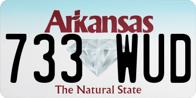 AR license plate 733WUD