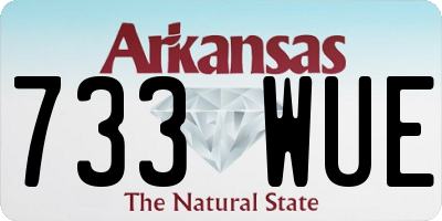AR license plate 733WUE