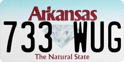 AR license plate 733WUG