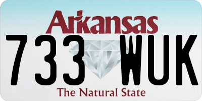 AR license plate 733WUK