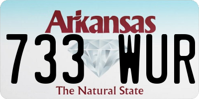 AR license plate 733WUR