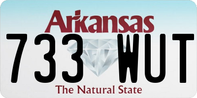 AR license plate 733WUT