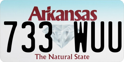 AR license plate 733WUU