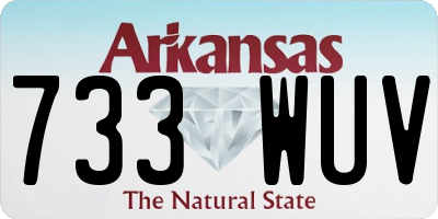AR license plate 733WUV