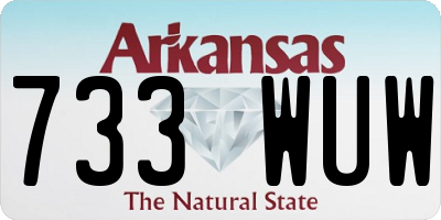 AR license plate 733WUW