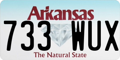 AR license plate 733WUX