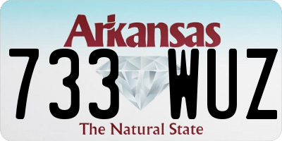 AR license plate 733WUZ