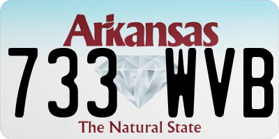 AR license plate 733WVB