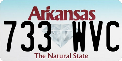 AR license plate 733WVC