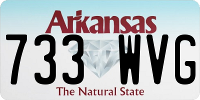 AR license plate 733WVG