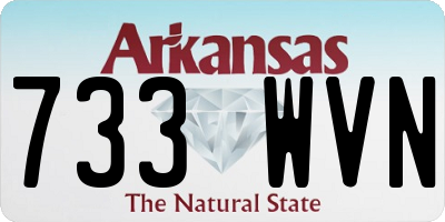 AR license plate 733WVN