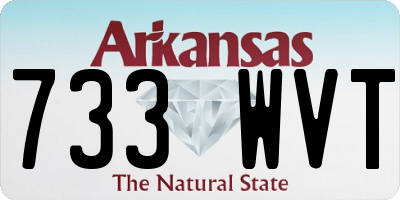 AR license plate 733WVT
