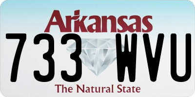 AR license plate 733WVU