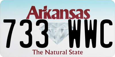 AR license plate 733WWC