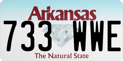 AR license plate 733WWE