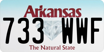 AR license plate 733WWF