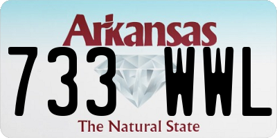 AR license plate 733WWL