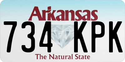 AR license plate 734KPK