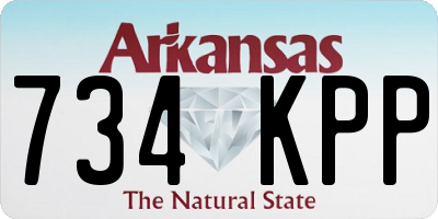 AR license plate 734KPP