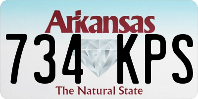 AR license plate 734KPS