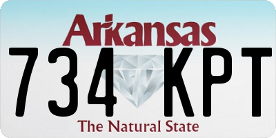 AR license plate 734KPT