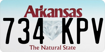 AR license plate 734KPV