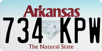 AR license plate 734KPW