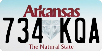 AR license plate 734KQA