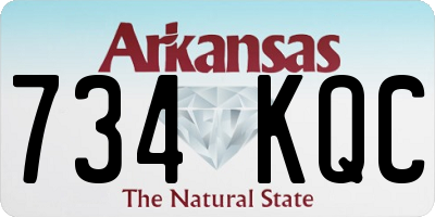 AR license plate 734KQC