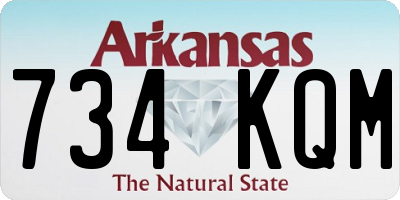 AR license plate 734KQM