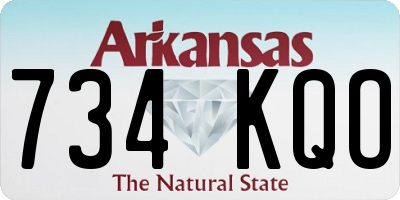 AR license plate 734KQO