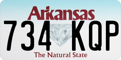 AR license plate 734KQP