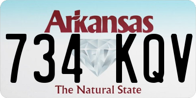 AR license plate 734KQV