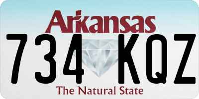 AR license plate 734KQZ