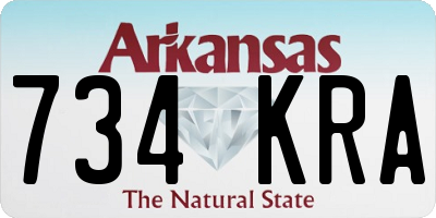 AR license plate 734KRA