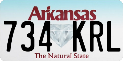 AR license plate 734KRL