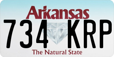 AR license plate 734KRP