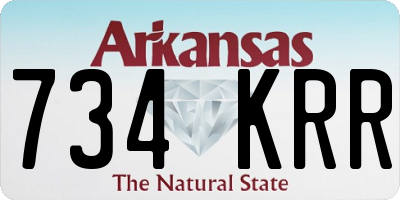 AR license plate 734KRR