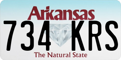 AR license plate 734KRS