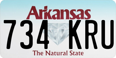 AR license plate 734KRU