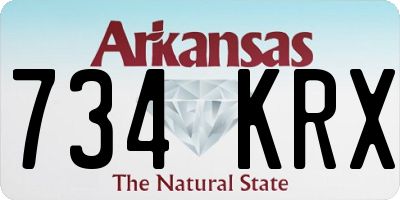 AR license plate 734KRX