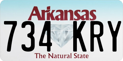AR license plate 734KRY
